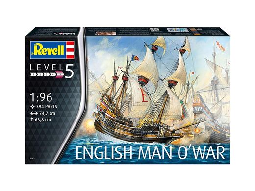 Prefab model 1/96 Sailing ship English Man O'War Revell 05429