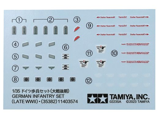 Tamiya 35382 End of War 1/35 Kit German Infantry