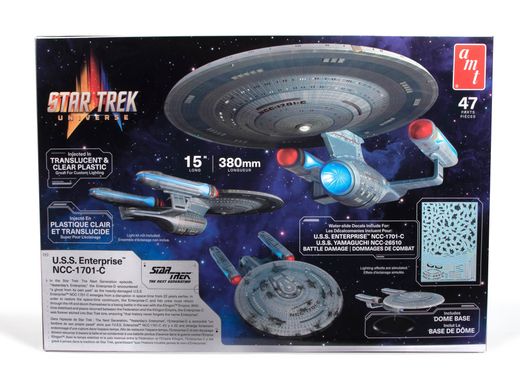 Збірна модель 1/1400 космічний човен Star Trek U.S.S. Enterprise NCC-1701-C AMT 01332