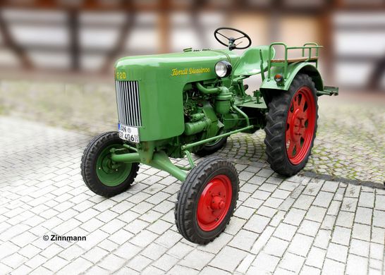 Startovyy nabir 1/24 dlya modelizmu traktor Fendt F20 Dieselroß Revell 67822 Krim kupe, modelʹ G takozh proponuvalasya v populyarnomu varianti Targa.
