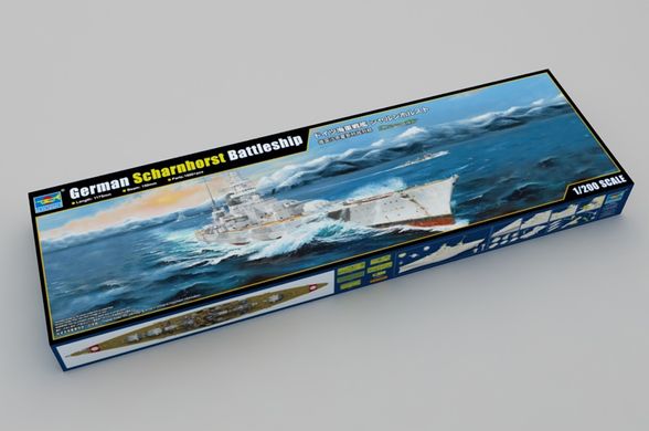 Збірна модель 1/200 лінкор German Battleship Scharnhorst Trumpeter 03715