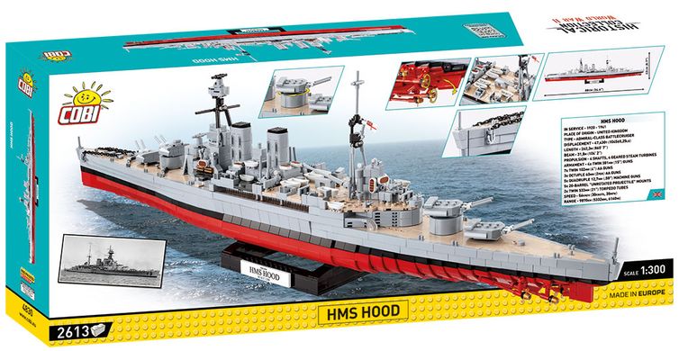 Навчальний конструктор 1/300 британський лінійний крейсер HMS Hood СОВI 4830