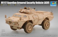 Assembled model 1/72 armored car M1117 Guardian Armored Security Vehicle (ASV) Trumpeter 07131