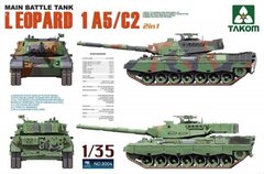 Сборная модель 1/35 танк Leopard 1 A5/C2 Takom 2004
