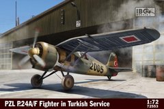 Збірна модель 1/72 винищувач PZL P.24A/F Fighter In Turkish Service IBG Models 72553