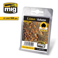 Макетне листя осінній Лайм Leaves Lime – Autumn Ammo Mig 8404