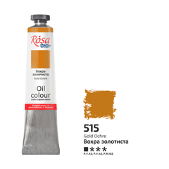 Oil paint, golden ocher (515), 45 ml, ROSA Studio