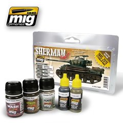 Набор для везеринга Фьюри Шерман Fury Sherman Set Ammo Mig 7427