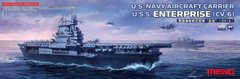 Сборная модель американского авианосца U.S. Navy Aircraft Carrier U.S.S. Enterprise (CV-6) Meng Model PS005 U.S.