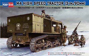 Assembled model 1:35 tractor M4 HIGH SPEED TRACTOR(3-in./90mm) HobbyBoss 82407
