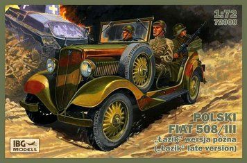 Збірна модель 1:72 автомобіль Polish Fiat 508/III (&ldquo;Lazik&rdquo; late version) IBG Models 72008