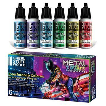 Прозрачные акриловые фильтры с металлическим покрытием Set Metal Filters Green Stuff World 10129