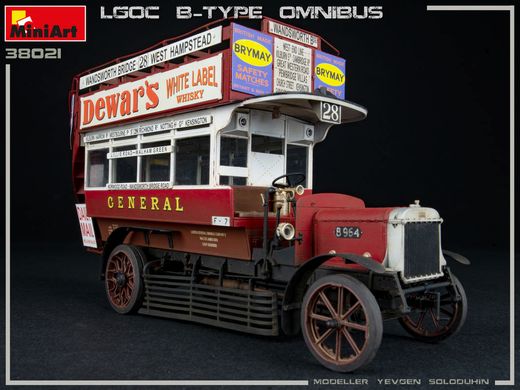 Сборная модель 1/35 Автобус LGOC B-Type London Omnibus MiniArt 38021