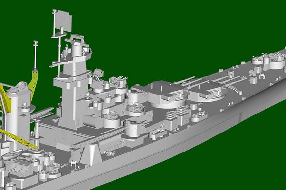 Сборная модель 1/700 линейный крейсер USS Hawaii CB-3 ВМС США Trumpeter 06740