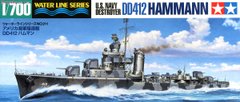 Сборная модель U.S. Navy Destroyer Hammann (DD-412) Waterline Tamiya 31911 1:700