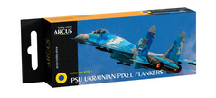 A set of PSU Ukrainian Flankers Arcus 7011 enamel paints