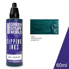 Напівпрозорі фарби щоб отримати реалістичні тіні Dipping ink 60 ml - AZURE DIP GSW 3496