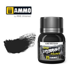 Фарба для техніки сухого пензля Drybrushing Чорний (Black) Ammo Mig 0653