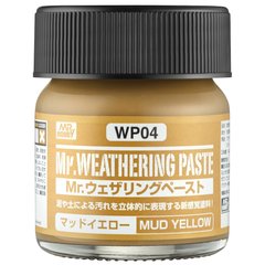 Паста без запаха для имитации грязи Weathering Paste Mud Yellow (40ml) Mr.Hobby WP04