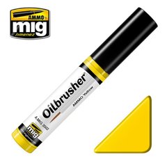 Oil paint with a built-in applicator brush OILBRUSHER Yellow Ammo Mig 3502