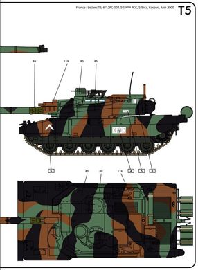 Prefab model 1/35 tank Leclerc T5/T6 Starter kit Heller 57142