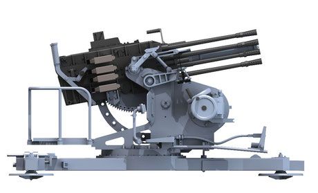 Сборная модель 1/35 немецкая 20 мм установка залпового огня SMK 18 Typ 2 Das Werk 35005