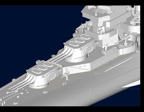Сборная модель 1/700 тяжелый крейсер USS San Francisco CA-38 1944 Trumpeter 05747