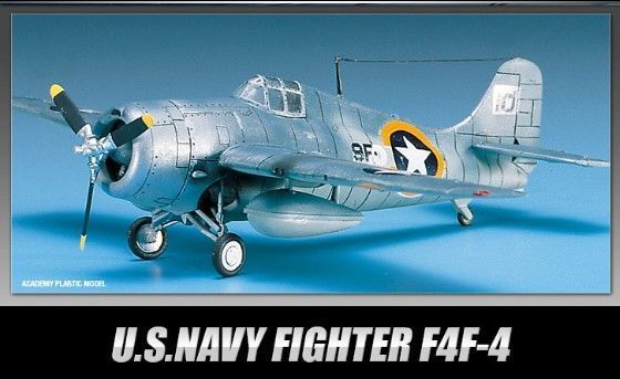 Сборная модель 1:72 самолет U.S. Navy Fighter F4F-4 Academy 12451
