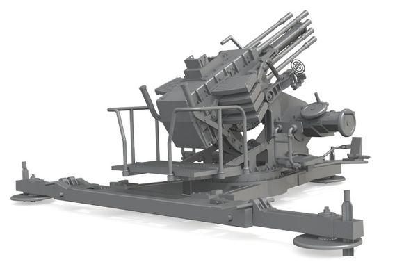Сборная модель 1/35 немецкая 20 мм установка залпового огня SMK 18 Typ 2 Das Werk 35005
