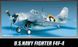 Сборная модель 1:72 самолет U.S. Navy Fighter F4F-4 Academy 12451