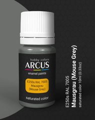 Эмалевая краска RAL 7005 MOUSGRAU (Mouse Grey) Темно-мышачье-серый Arcus 250