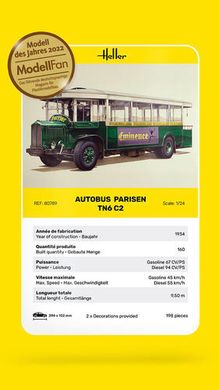 Сборная модель 1/24 автобус Parisien TN6 C2 Heller 80789