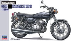 Збірна модель 1/12 мотоцикла Kawasaki 500-SS/MACH III (H1) 1969 Hasegawa 21510