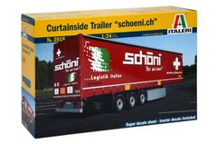 Збірна модель 1/24 трейлер причіп розсувний тент "Schoeni.ch" Italeri 3918