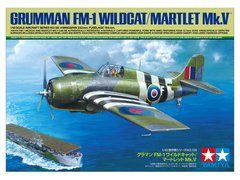 Assembled model 1/48 plane Grumman FM-1 Wildcat/Martlet Mk.V Tamiya 61126