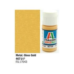 Акриловая краска-металлик золото MG Gold 20ml Italeri 4671