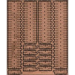 Photographic etching 1/72 track for the prefabricated model of the T-34 tank model 1942 (550 mm) ACE PE7237, In stock