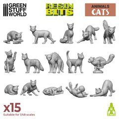 3D опубликованный набор - Кошки Green Stuff World 12292