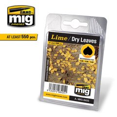 Макетне сухе листя Лайм Leaves lime – Dry Leaves Ammo Mig 8405