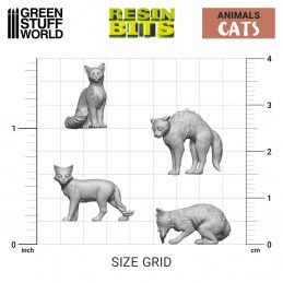 3D надрукований набір - Коти Green Stuff World 12292