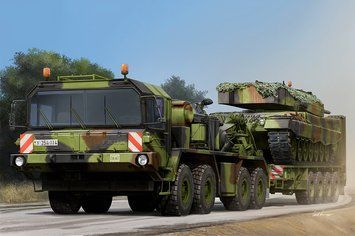 Збірна модель 1:35 тягач Faun SLT 50-3 Elefant with SaAnh.52t Trumpeter 01070