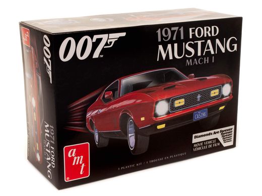 Prefab model 1/25 car 007 James Bond 1971 Ford Mustang Mach I AMT 01187