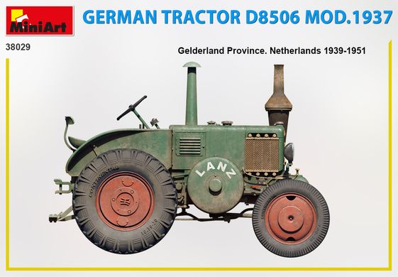 Сборная модель 1/35 Немецкий трактор D8506 Mod.1937 MiniArt 38029