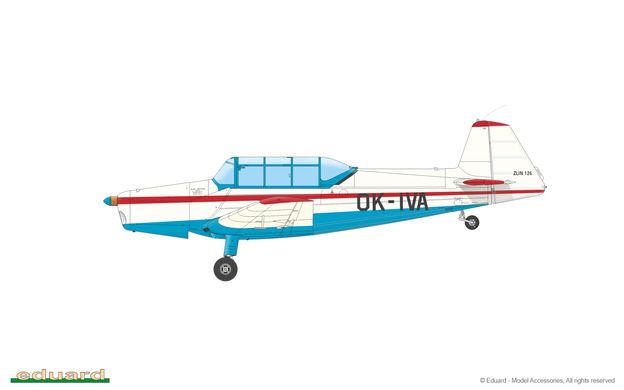 Збірна модель 1/48 два літаки Z-126 Trener Dual Combo Eduard 11156