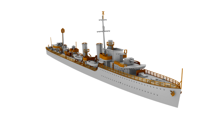 Збірна модель 1/700 HMS Harvester 1943 Британський есмінець H-класу IBG Models 70010