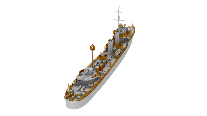 Збірна модель 1/700 HMS Harvester 1943 Британський есмінець H-класу IBG Models 70010