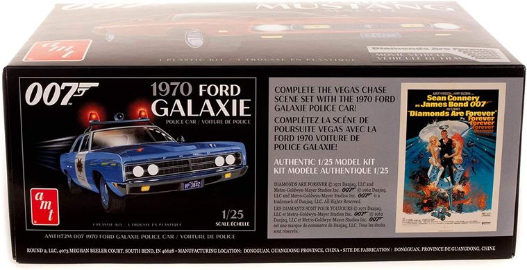 Збірна модель 1/25 автомобіль 007 James Bond 1971 Ford Mustang Mach I AMT 01187