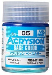 Акриловая краска Acrysion Base Color Базовый синий (18мл) BN-05 Mr.Hobby BN05