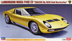 Збірна модель 1/24 автомобіля Lamborghini Miura P400 SV "Chassis No.5030 Gold Restore" Hasegawa 2031