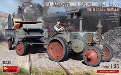 Сборная модель 1/35 Немецкий промышленный ТРАКТОР D8511 мод. 1936 с грузовым прицепом MiniArt 38033